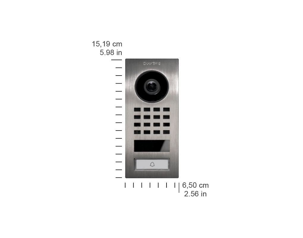 D1101V Flush-Mount IP Video Intercom with 1080p Camera, Night Vision & 2-Way Audio