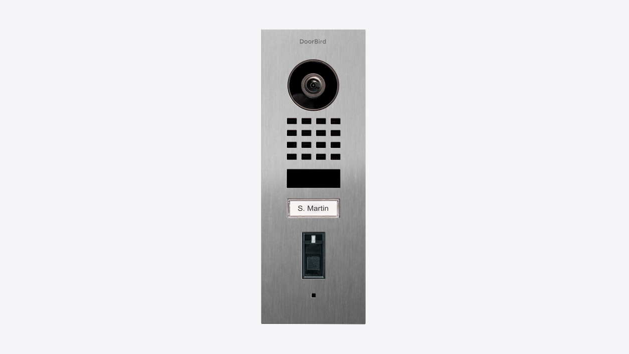 D1101FV Fingerprint 50 Flush-mount IP Video Intercom with Fingerprint Reader